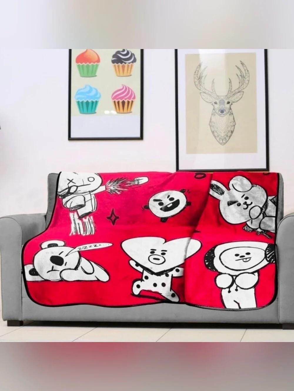 NWT Korean Boy Band BTS - BT21 Blanket, 62